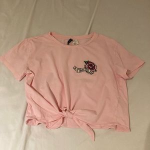 Pink crop top